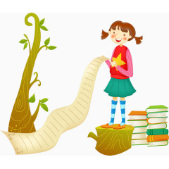 卡通手绘人物儿童书本