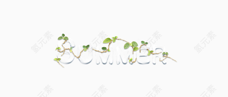 SUMMER夏天艺术字