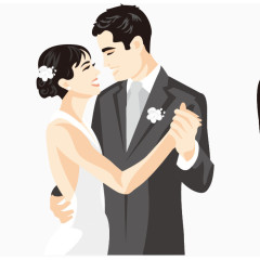 结婚的新娘新郎