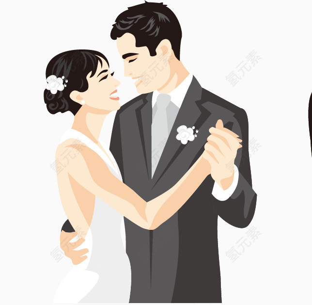 结婚的新娘新郎