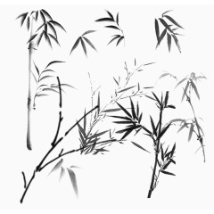 竹子素描竹子图标 竹子 竹叶