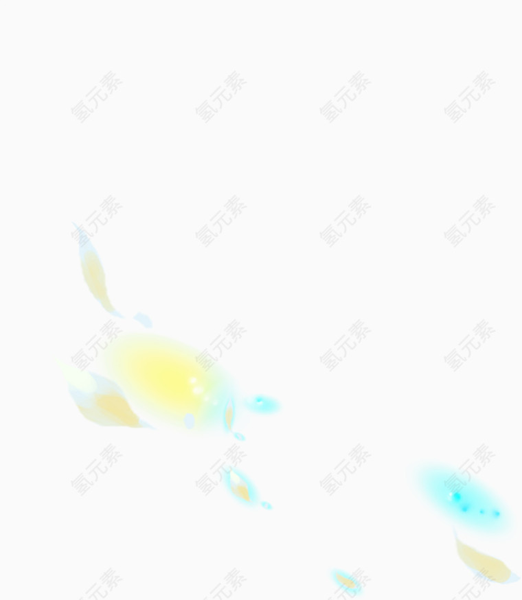 手绘飞散花瓣