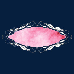 手绘水彩花纹边框