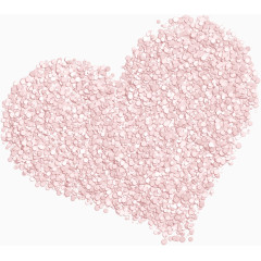 粉色花瓣爱心素材