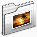 白色图片文件夹图标