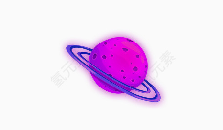紫色星球装饰