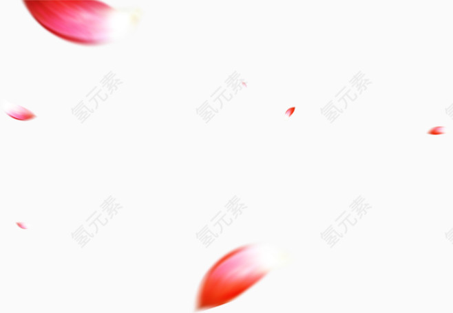 空中漂浮的花瓣