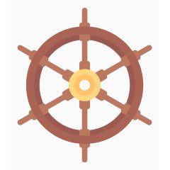 卡通船舵素材
