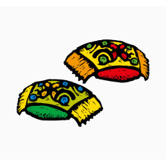 卡通五彩花色方形抱枕