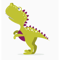 矢量绿色恐龙