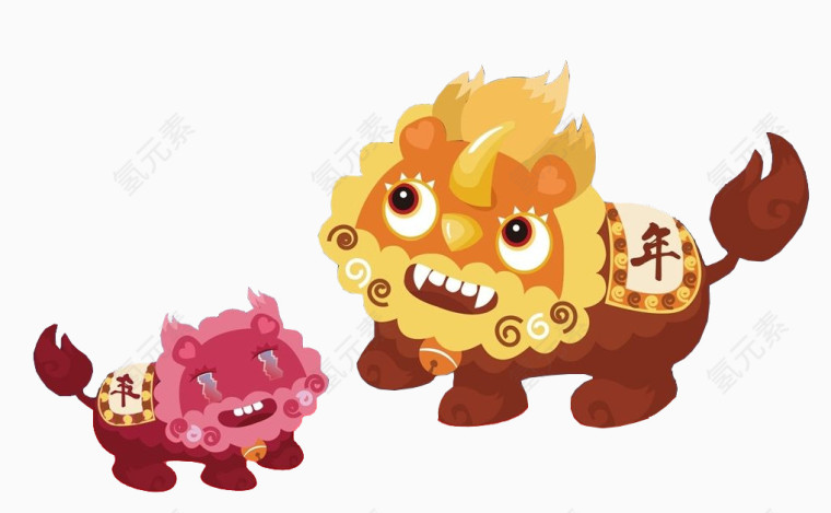 卡通年兽