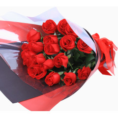 红色的玫瑰花漂浮素材