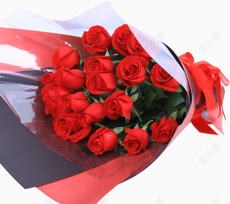 红色的玫瑰花漂浮素材