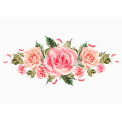 手绘玫瑰花素材