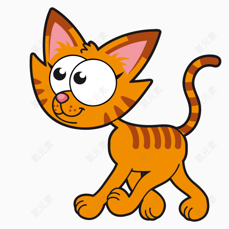 卡通小黄猫
