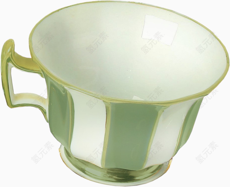绿色茶杯