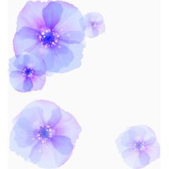 唯美梦幻紫色花朵