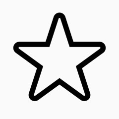空心星星符号图标