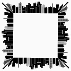 边框 黑白 简约