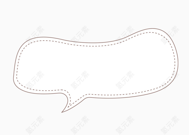 简单卡通可爱对话框