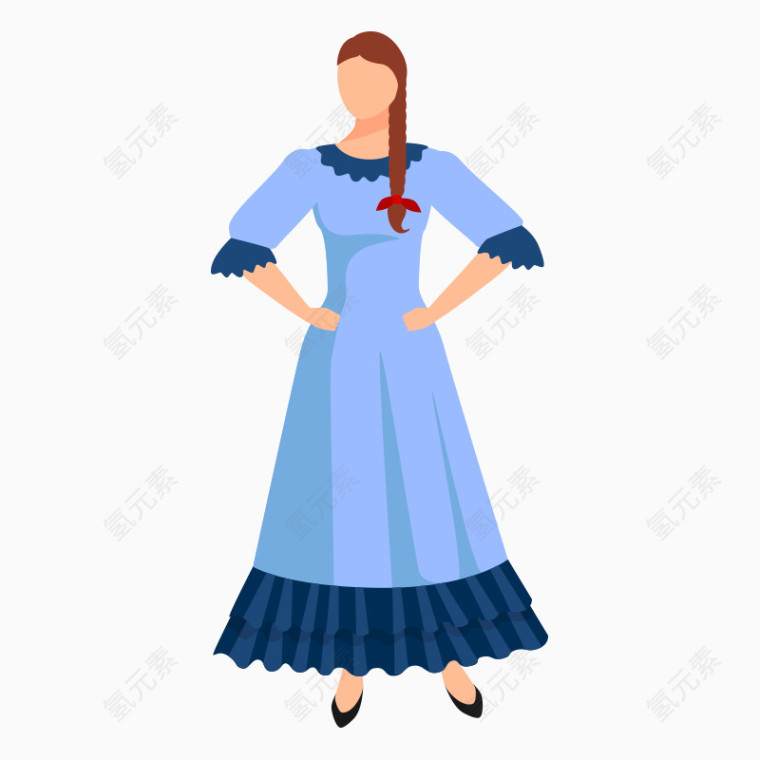 阿根廷风情卡通女裙子