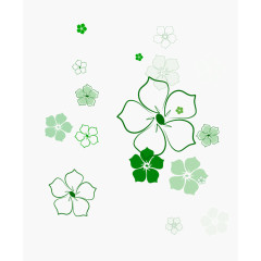卡通漂浮花瓣