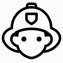 消防队员ios7-Line-icons