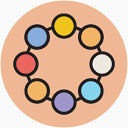 婴儿玩具素描立体图标剪影