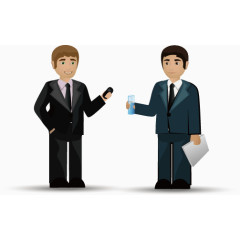 卡通商务团队人物