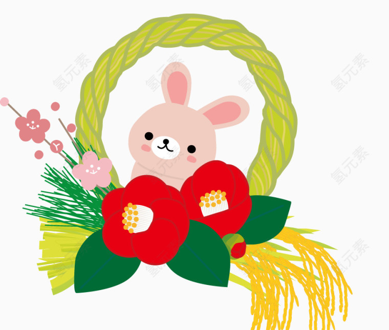 韩式清新小兔子