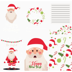 可爱圣诞老人封面信纸