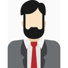 扁平化人物头像矢量素材