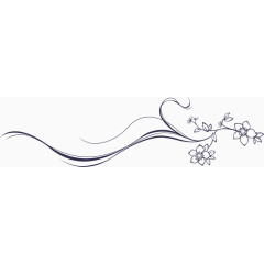 古风手绘花朵边框