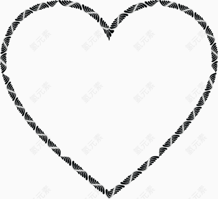 简约 黑白 边框