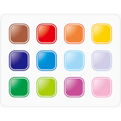 矢量彩色按钮插图