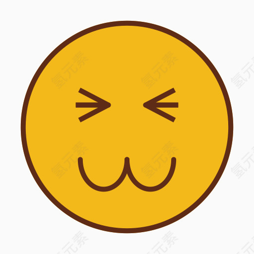 表情符号情感表达面对笑脸iconika -情感