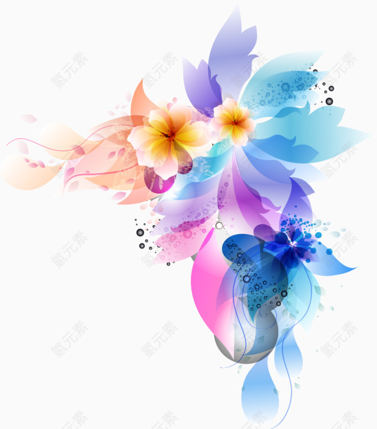 炫彩浪漫花朵