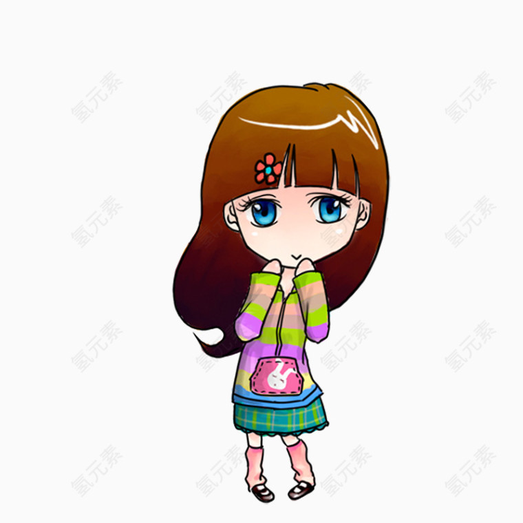 蓝色眼睛美女