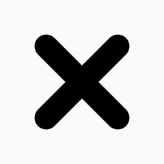 大叉叉符号图标