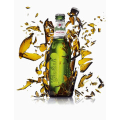 破碎啤酒