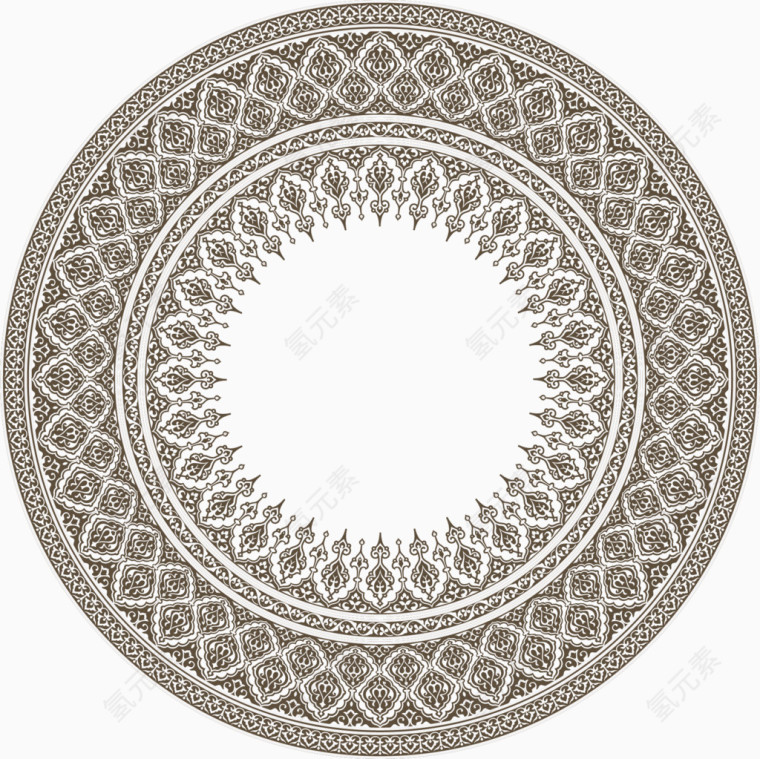 园花纹矢量免抠素材