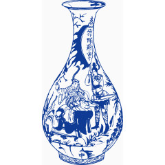 青花瓷花瓶花纹 