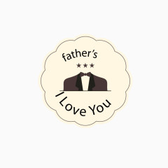 父亲节卡通图标