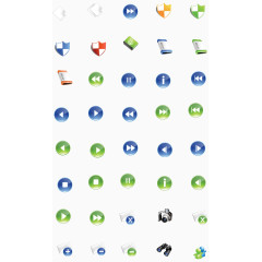 矢量质感系统图标