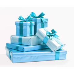 蓝色礼物盒图片素材免扣PNG
