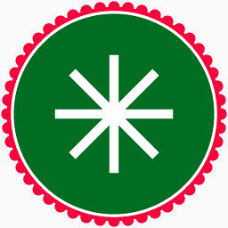 圣诞节雪片Green-christmas-social-media-icons