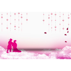 粉色浪漫背景素材