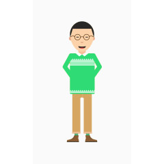 扁平化卡通形象素材