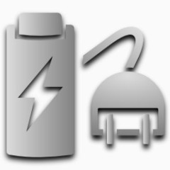 功率经理nouve侏儒灰色图标