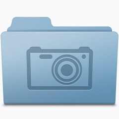 蓝色图片文件夹图标
